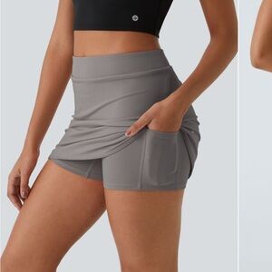 Halara NWT Gray Women's Athletic Skort. XS